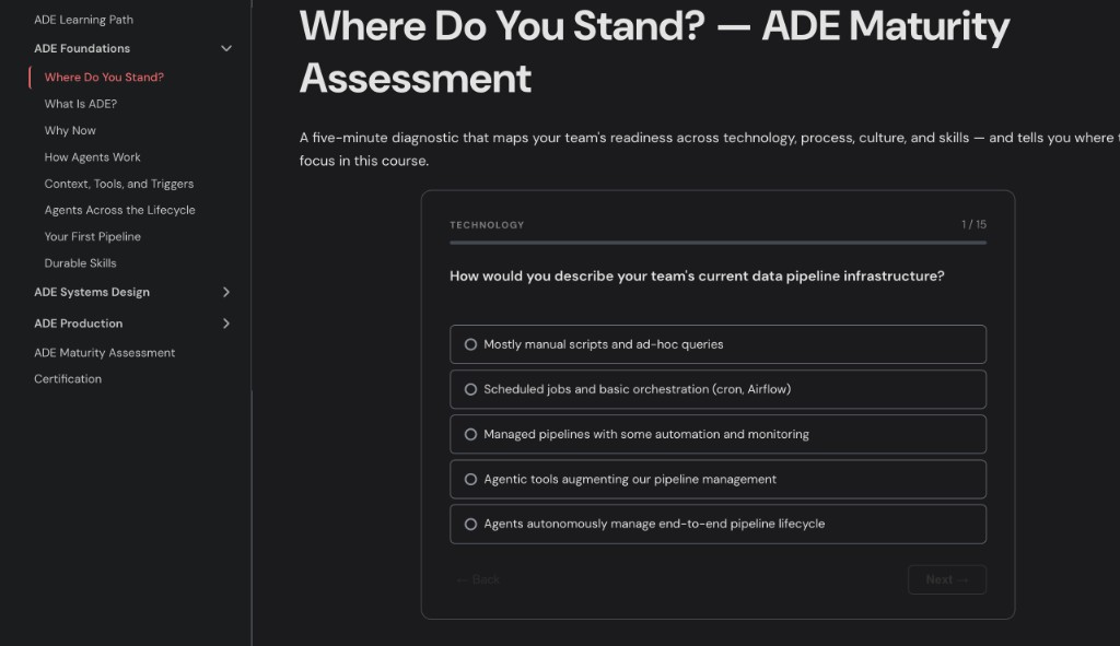 ADE 101 - Agentic Maturity Assessment